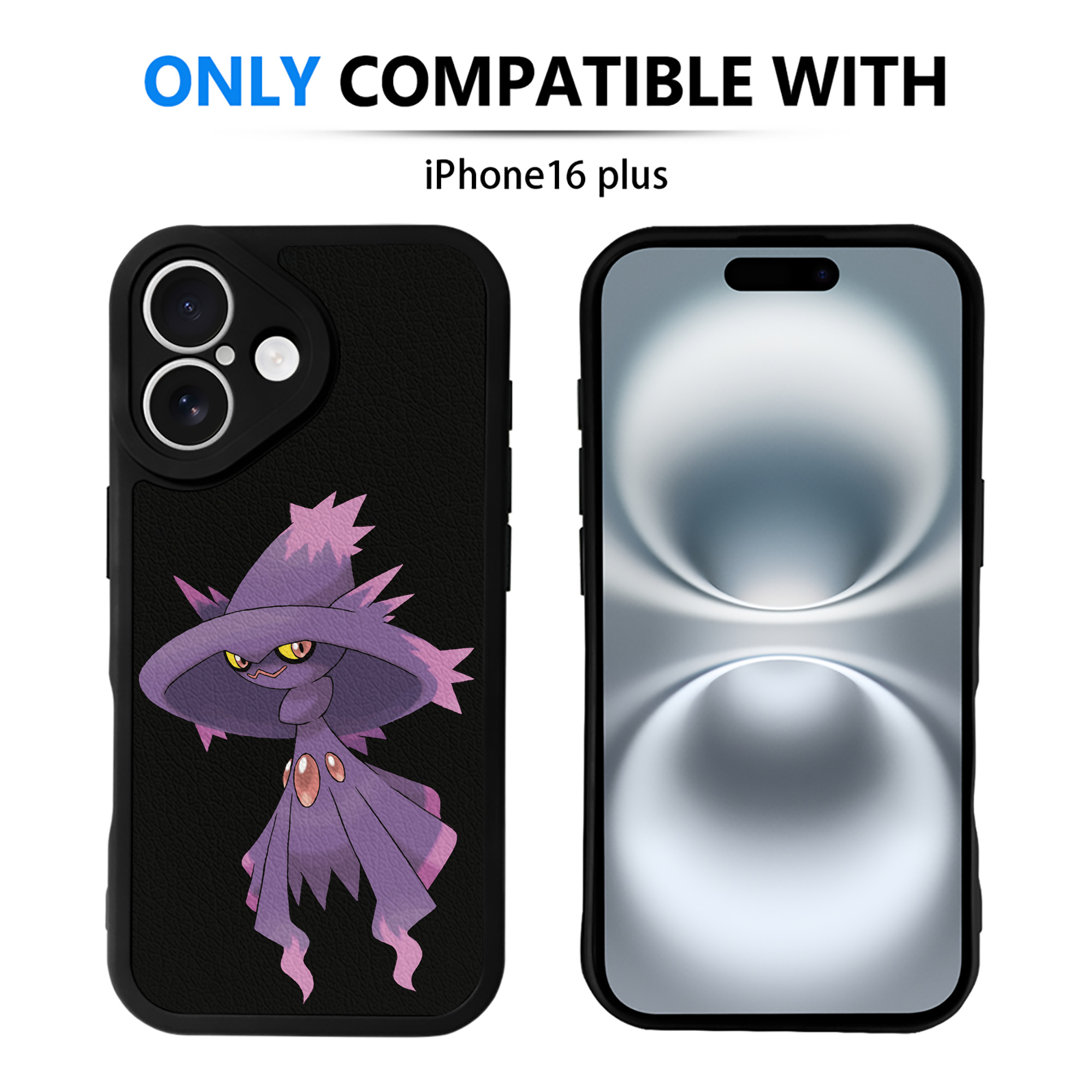（画像用） ポケットモンスター Pokémon 【iPhone 16シリーズ対応】シリコンスマホケース（レザー調） 材質：シリコン